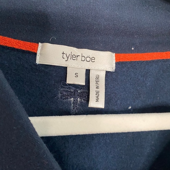 Tyler Boe V Neck Navy Casual Dress - Picture 3 of 7